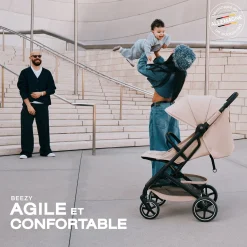 Cybex Poussette Compacte et Citadine Beezy Châssis Noir - Magic Black