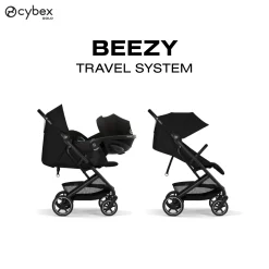 Cybex Poussette Compacte et Citadine Beezy Châssis Noir - Magic Black