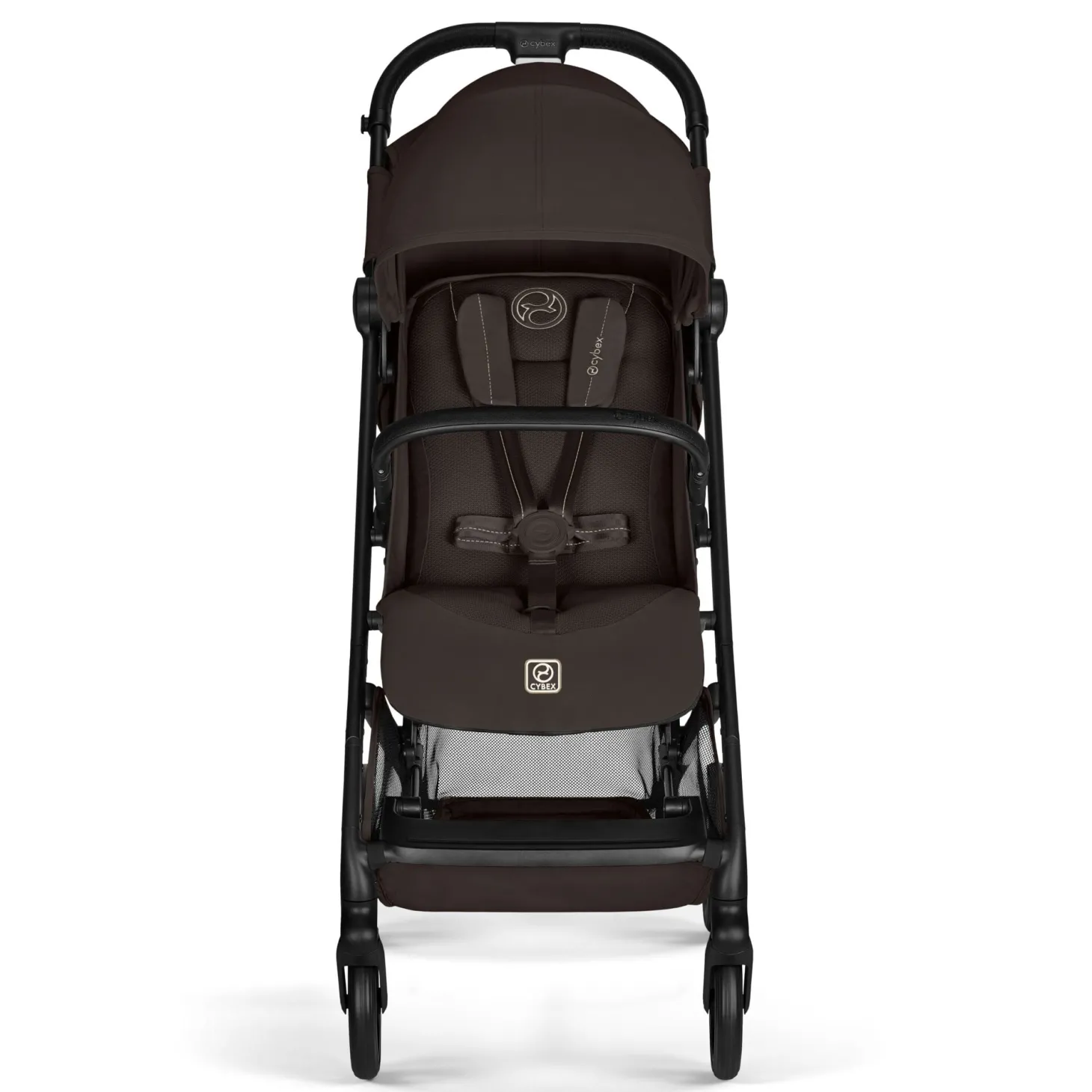 Cybex Poussette Compacte et Citadine Beezy Châssis Noir - Chocolate Brown