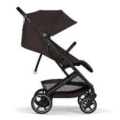 Cybex Poussette Compacte et Citadine Beezy Châssis Noir - Chocolate Brown
