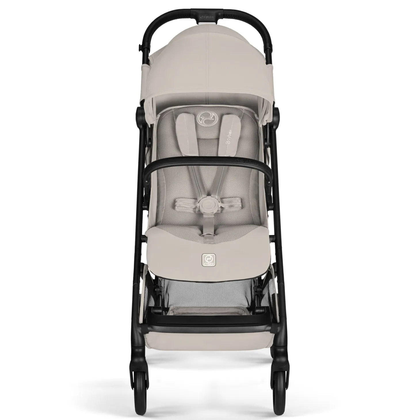Cybex Poussette Compacte et Citadine Beezy Châssis Noir- Dune Grey