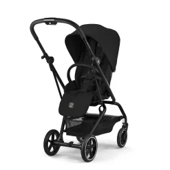 Cybex                    Poussette Compacte et Rotative Eezy S Twist+2     Châssis Noir - Siège Magic Black