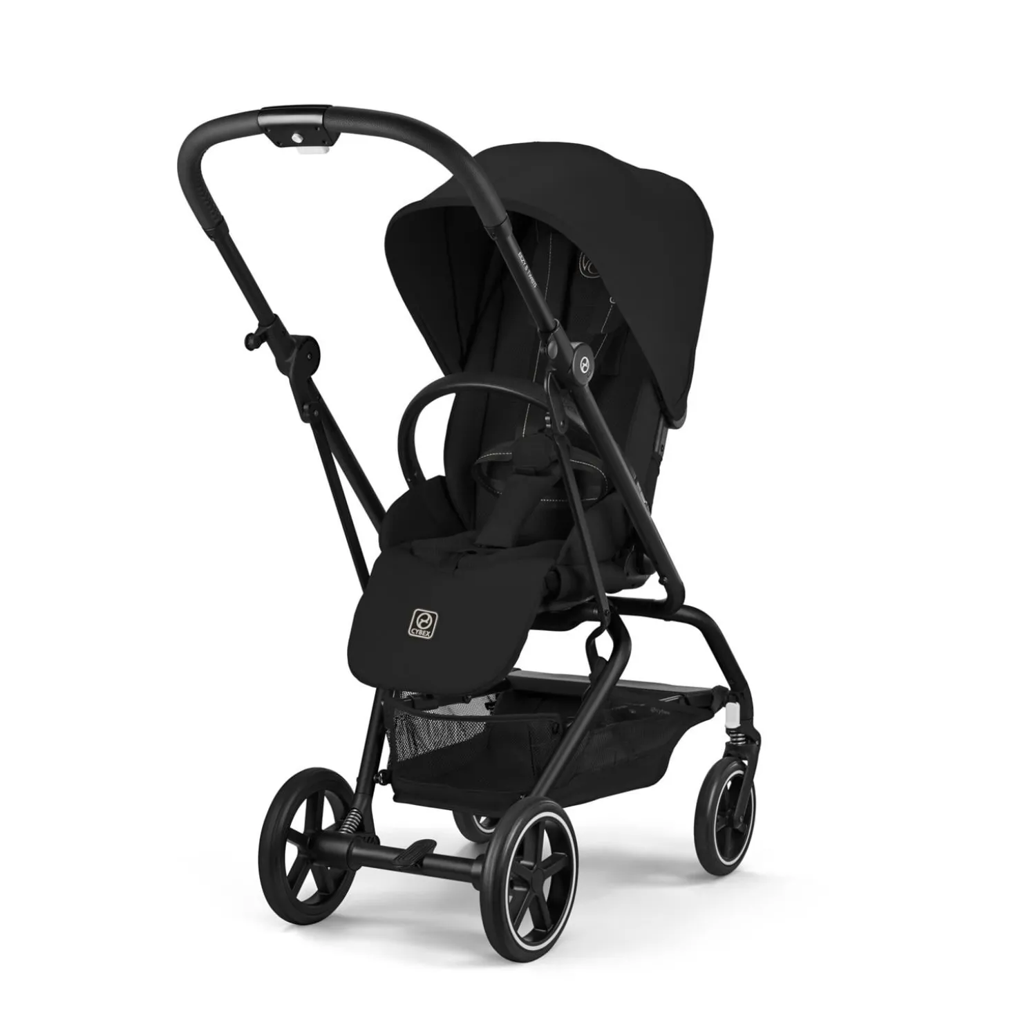 Cybex Poussette Compacte et Rotative Eezy S Twist+2 Châssis Noir - Siège Magic Black
