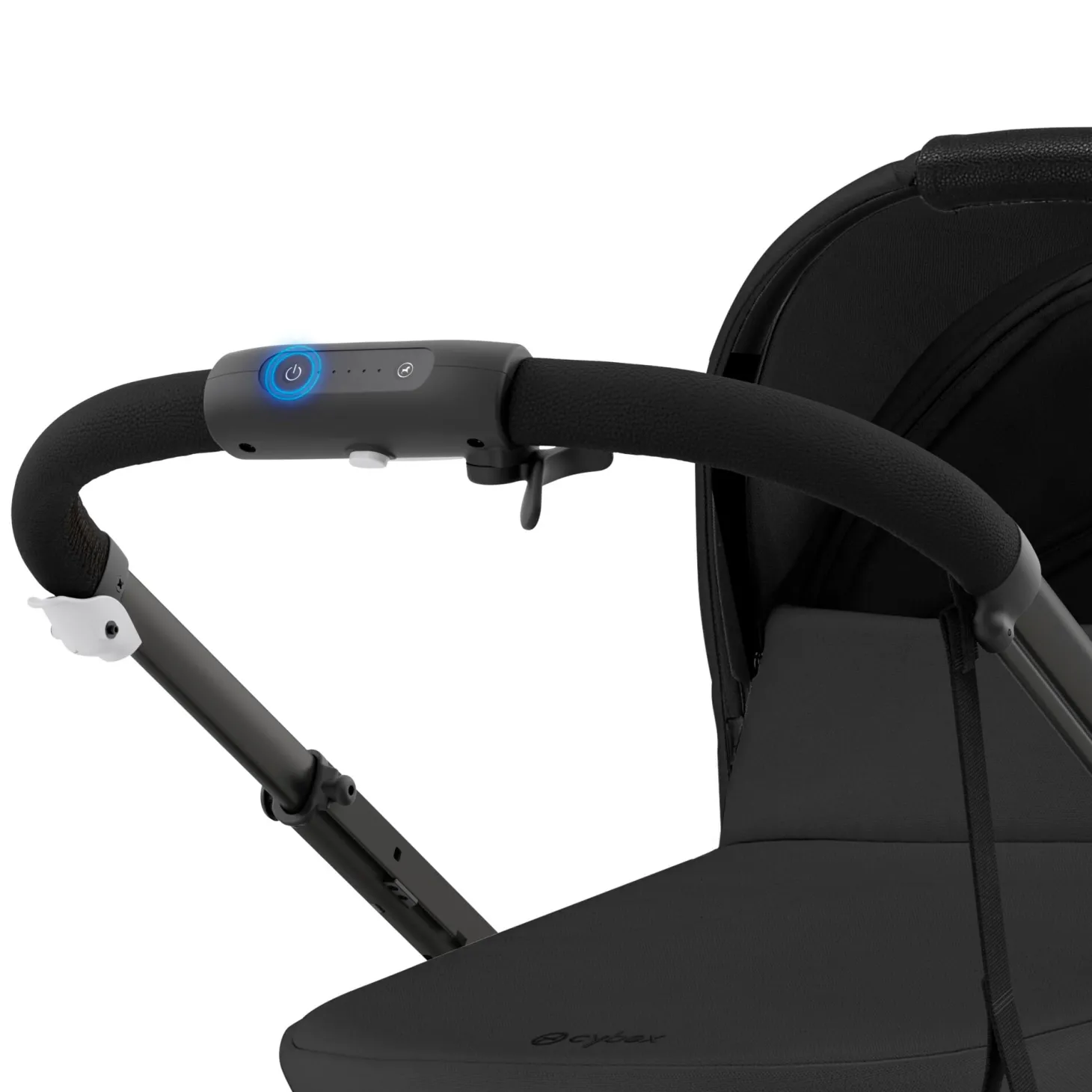 Cybex Poussette E-Gazelle Chassis Black / Siège Moon Black