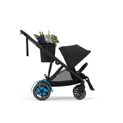 Cybex Poussette E-Gazelle Chassis Black / Siège Moon Black
