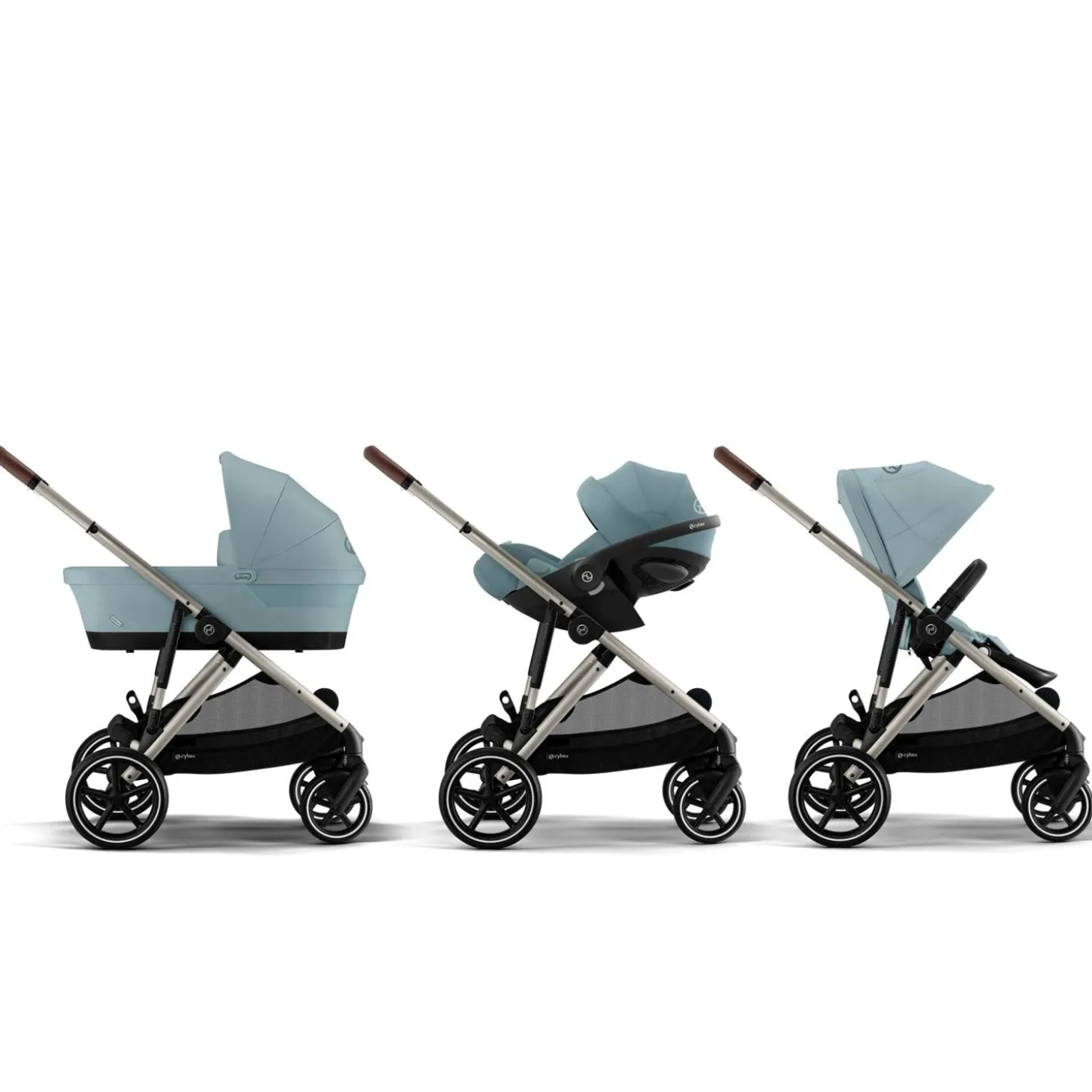 Cybex Poussette Gazelle S Silver - Stormy Blue