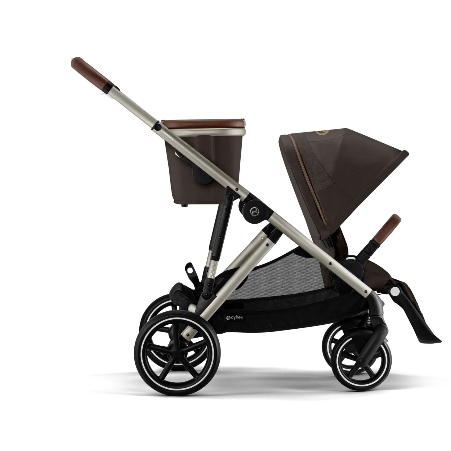 Cybex Poussette Gazelle S Silver - Chocolate