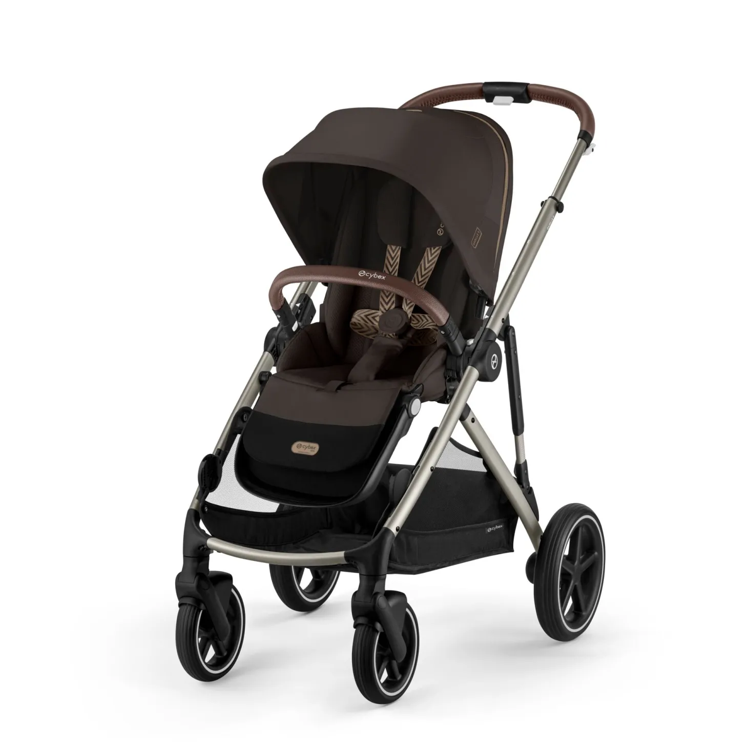 Cybex Poussette Gazelle S Silver - Chocolate