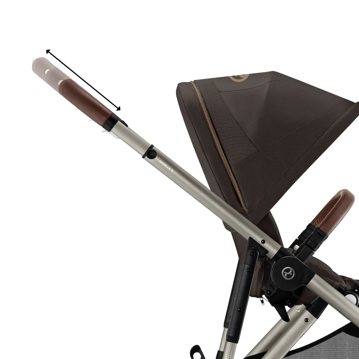 Cybex Poussette Gazelle S Silver - Chocolate