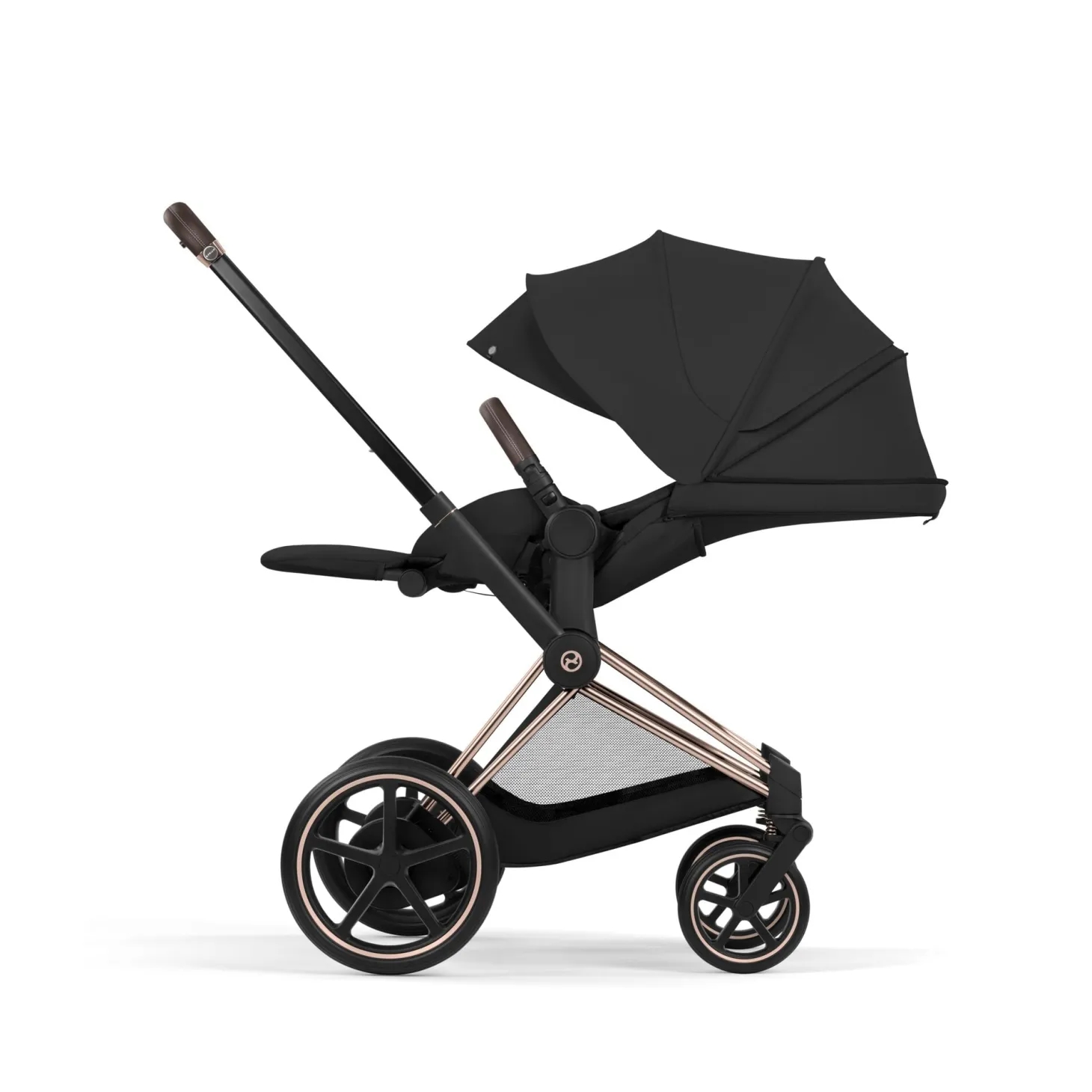 Cybex Poussette électrique tout-terrain Duo e-PRIAM Rose Gold / Sepia Black