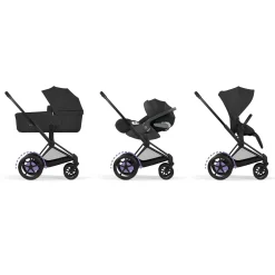 Cybex Poussette électrique tout-terrain Duo e-PRIAM Matt Black / Sepia Black