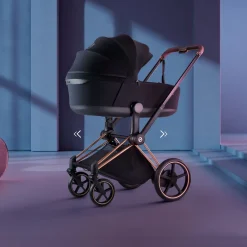 Cybex Poussette électrique tout-terrain Duo e-PRIAM Matt Black / Coconut Brown