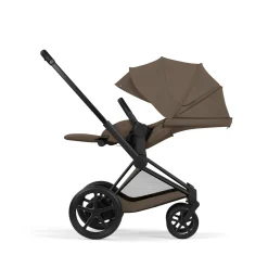 Cybex Poussette électrique tout-terrain Duo e-PRIAM Matt Black / Cozy Beige