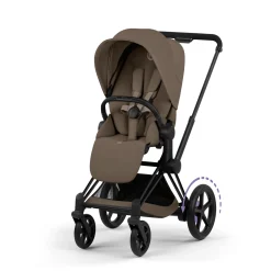 Cybex Poussette électrique tout-terrain Duo e-PRIAM Matt Black / Cozy Beige