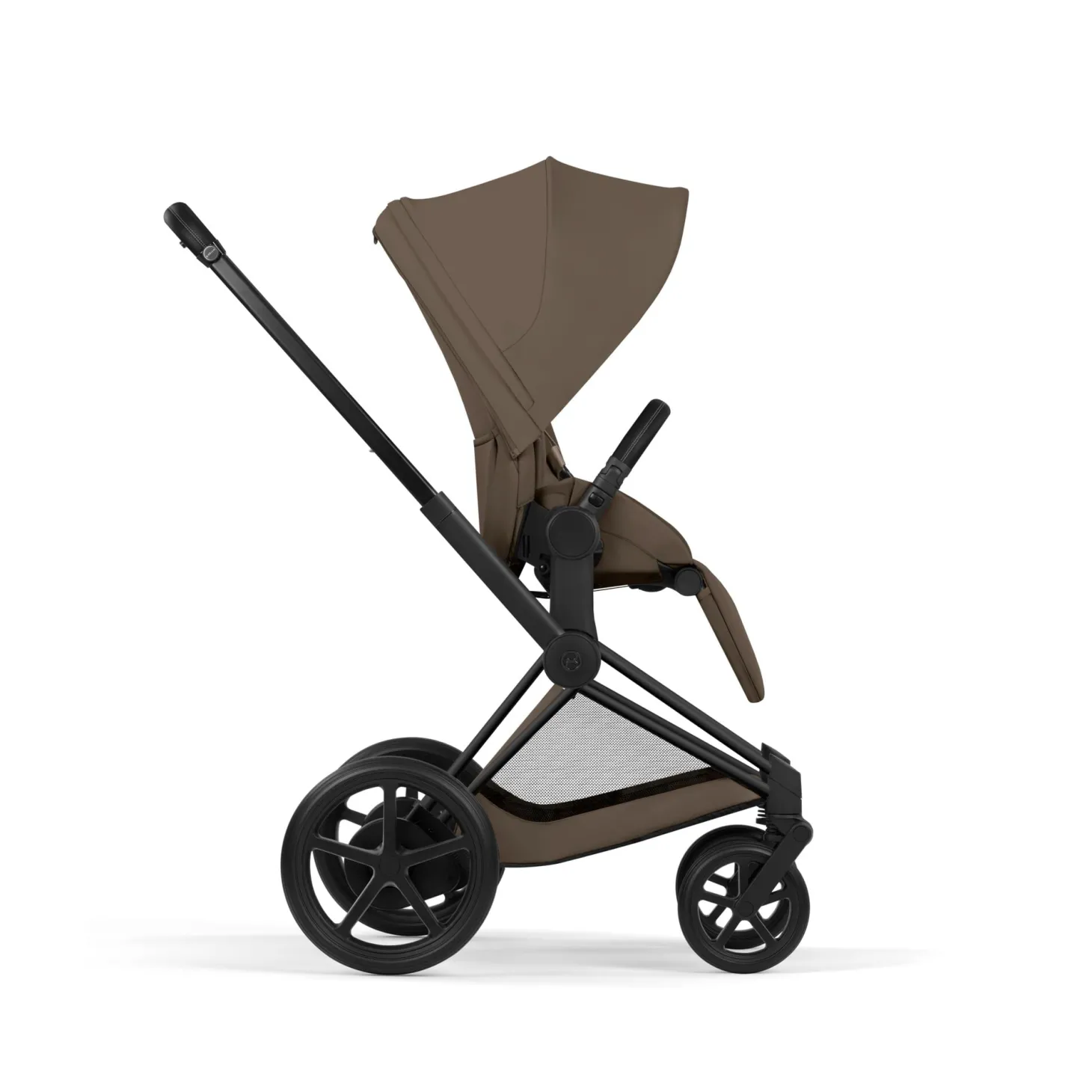 Cybex Poussette électrique tout-terrain Duo e-PRIAM Matt Black / Cozy Beige