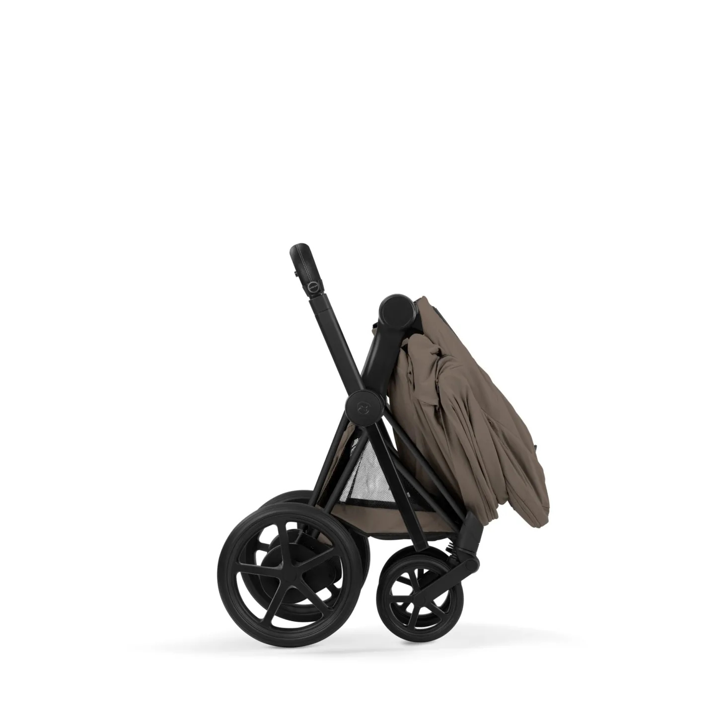 Cybex Poussette électrique tout-terrain Duo e-PRIAM Matt Black / Cozy Beige