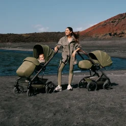 Cybex                    Poussette Talos S Lux    Châssis Taupe/Siège Almond Beige