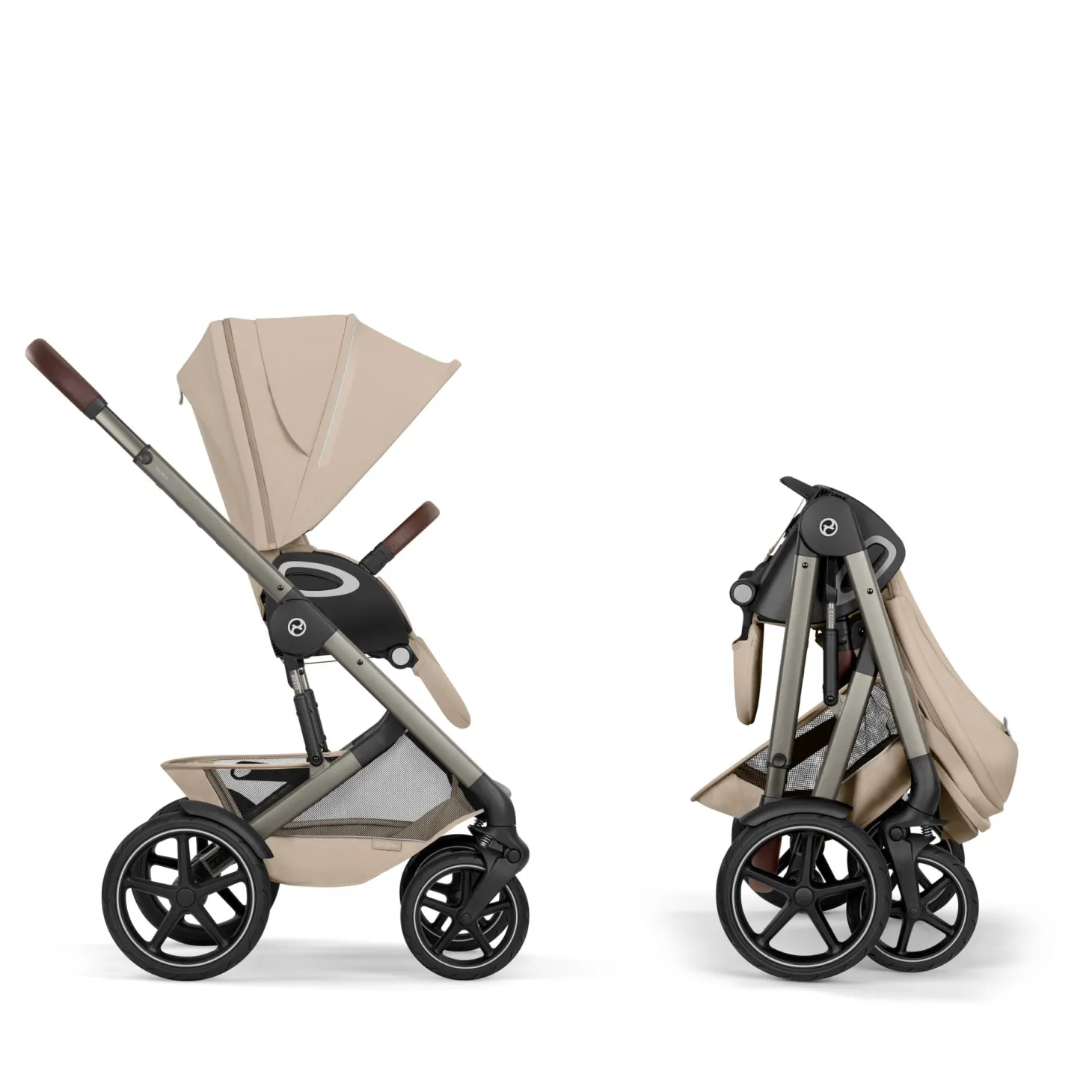 Cybex Poussette Talos S Lux Châssis Taupe/Siège Almond Beige