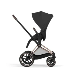 Cybex Poussette tout-terrain avec nacelle pliable Duo Priam Châssis Rose Gold / Sepia Black
