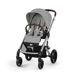 Cybex                    Poussette tout terrain Balios S Lux    Châssis Silver/Siège Stone Grey