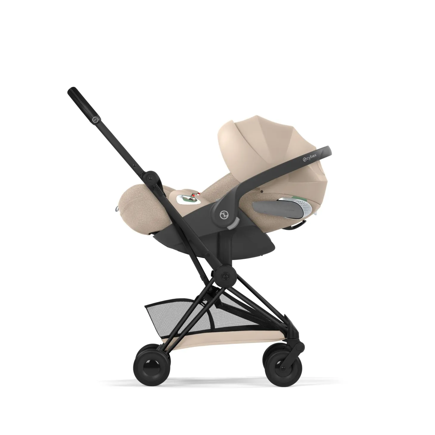 Cybex Poussette ultra-compacte Coya Confort Châssis Matt Black / Cozy Beige