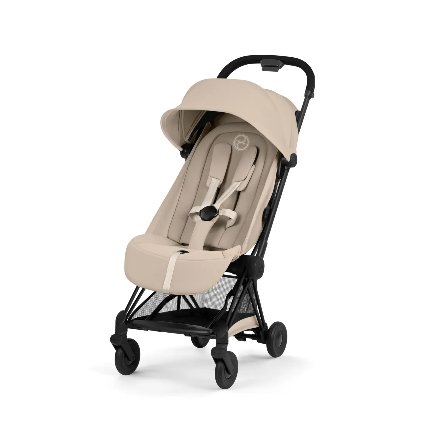 Cybex Poussette ultra-compacte Coya Confort Châssis Matt Black / Cozy Beige