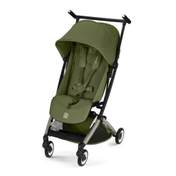 Cybex                    Poussette Ultra Compacte Libelle     Châssis Taupe - Moss Green