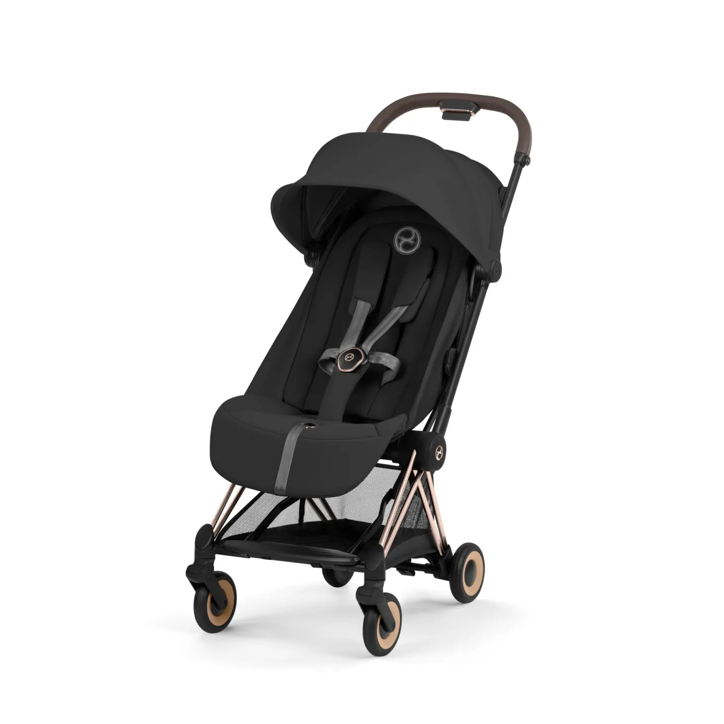 Cybex Poussette ultra-compacte Coya Confort Châssis Rose Gold / Sepia Black