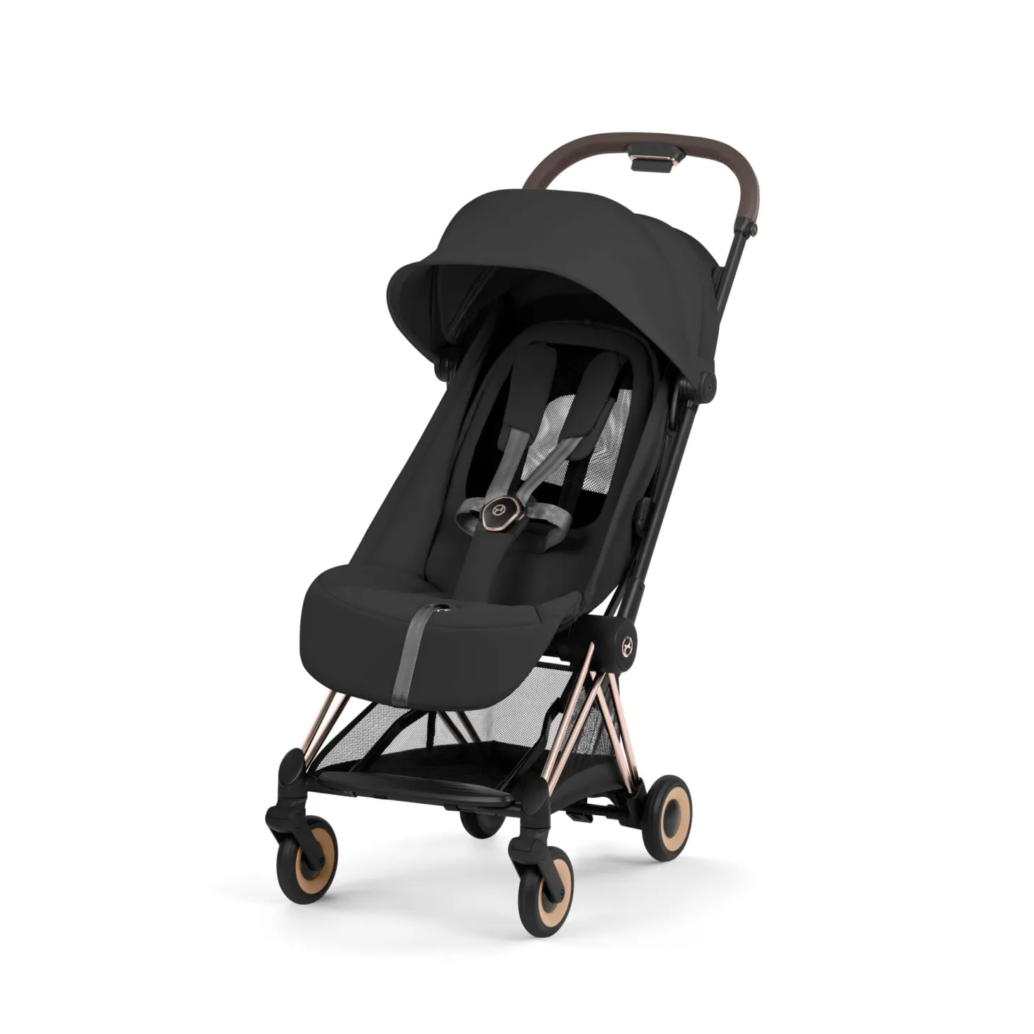 Cybex Poussette ultra-compacte Coya Confort Châssis Rose Gold / Sepia Black