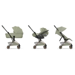 Cybex Poussette ultra-compacte Coya Style Châssis Rose Gold / Sage Green