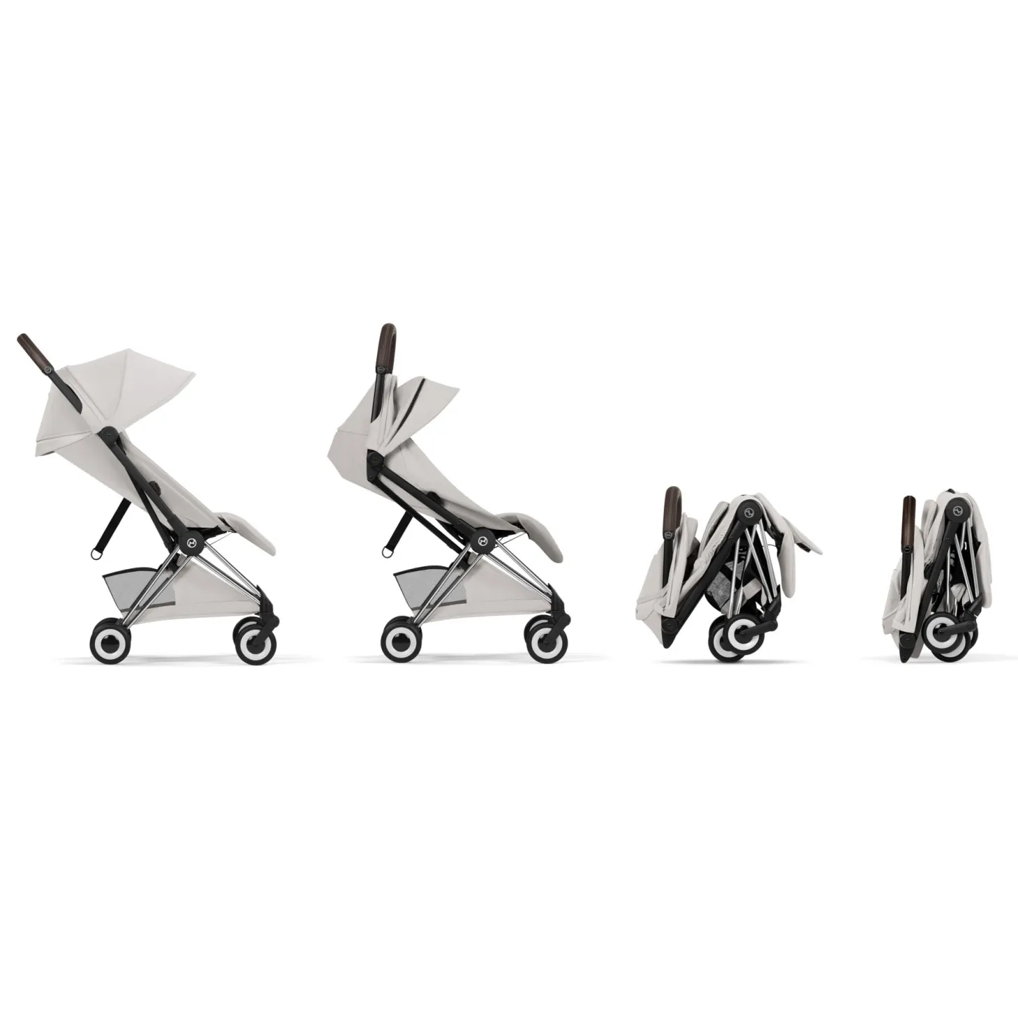 Cybex Poussette ultra-compacte Coya Style Châssis Chrome / City Grey