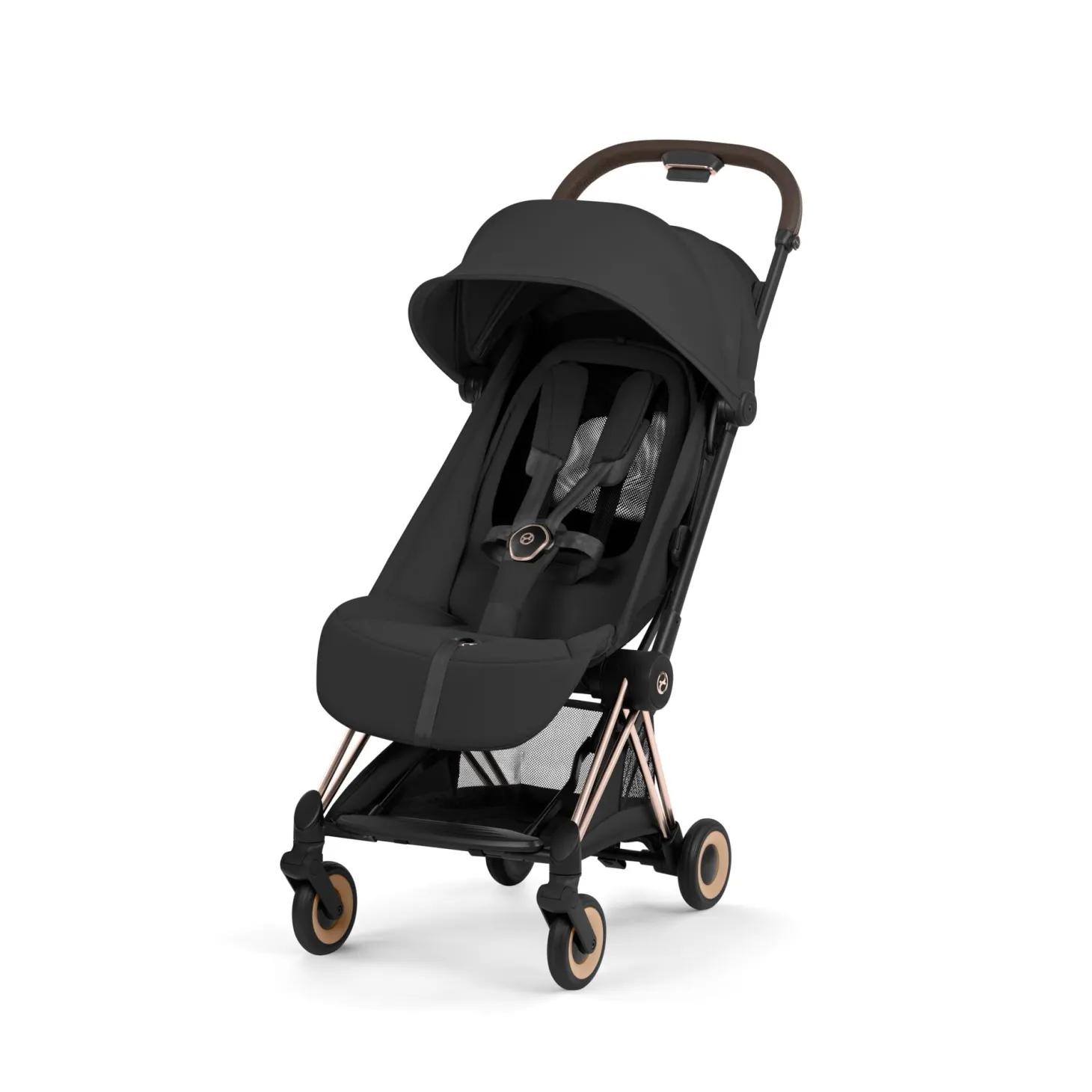 Cybex Poussette ultra-compacte Coya Style Châssis Rose Gold / Cozy Beige