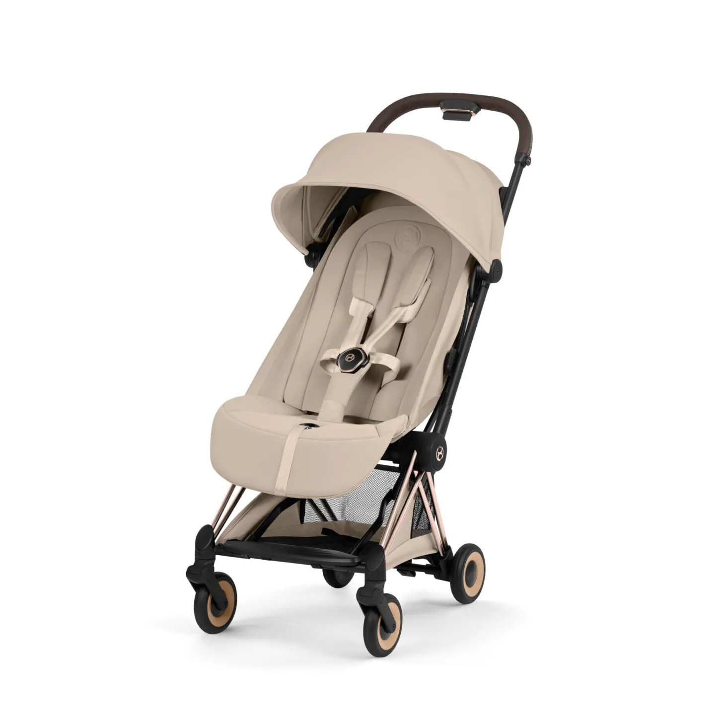 Cybex Poussette ultra-compacte Coya Style Châssis Rose Gold / Cozy Beige