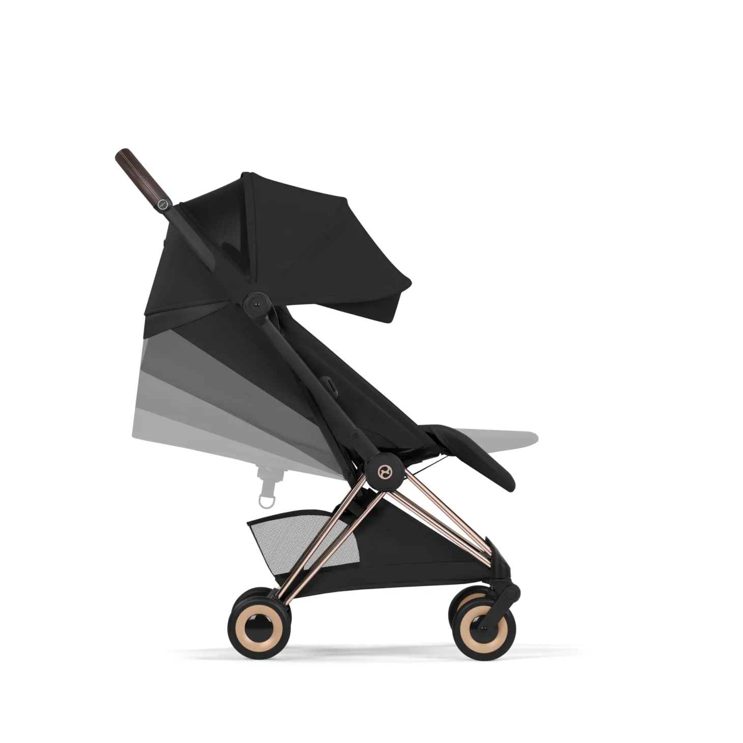 Cybex Poussette ultra-compacte Coya Style Châssis Rose Gold / Cozy Beige