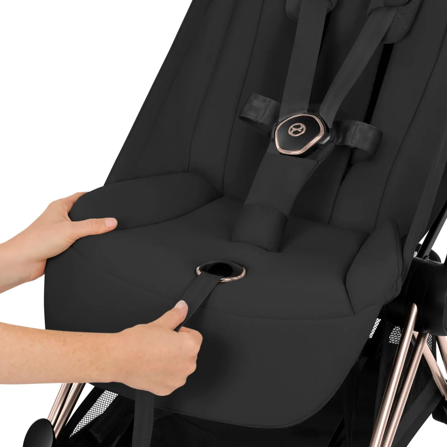 Cybex Poussette ultra-compacte Coya Style Châssis Rose Gold / Cozy Beige