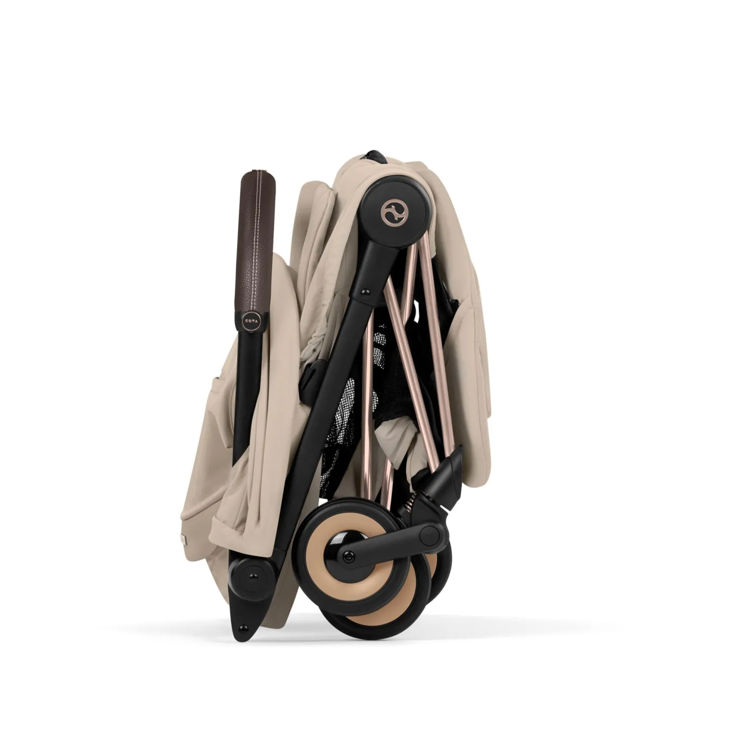 Cybex Poussette ultra-compacte Coya Style Châssis Rose Gold / Cozy Beige