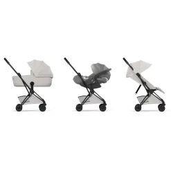 Cybex Poussette ultra-compacte Coya Style Châssis Matt Black / City Grey