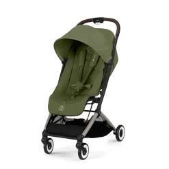 Cybex                    Poussette ultra compacte Orfeo 2    Châssis Taupe/Siège Moss Green