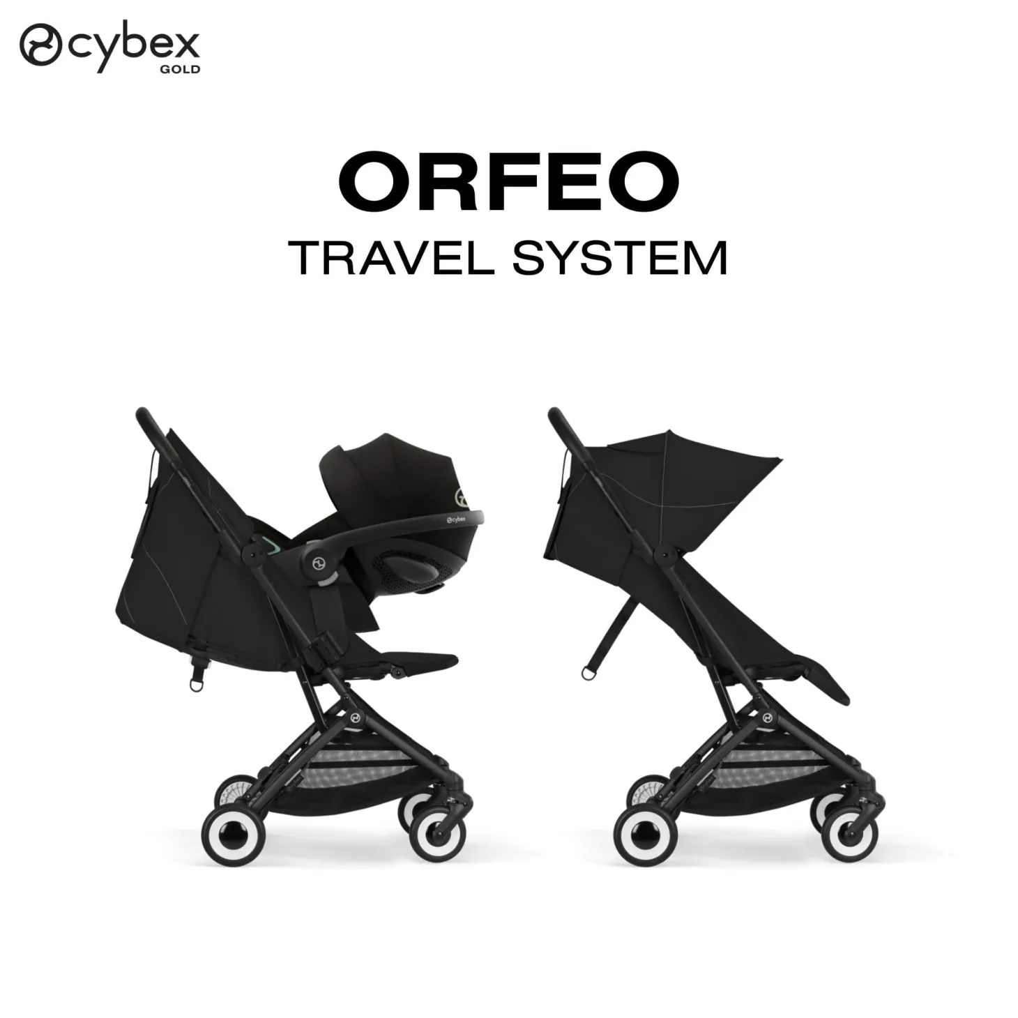 Cybex Poussette Ultra Compacte Orfeo Châssis Black - Magic Black
