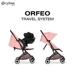 Cybex Poussette Ultra Compacte Orfeo Châssis Black - Candy Pink
