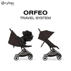 Cybex Poussette Ultra Compacte Orfeo Châssis Taupe - Chocolate Brown