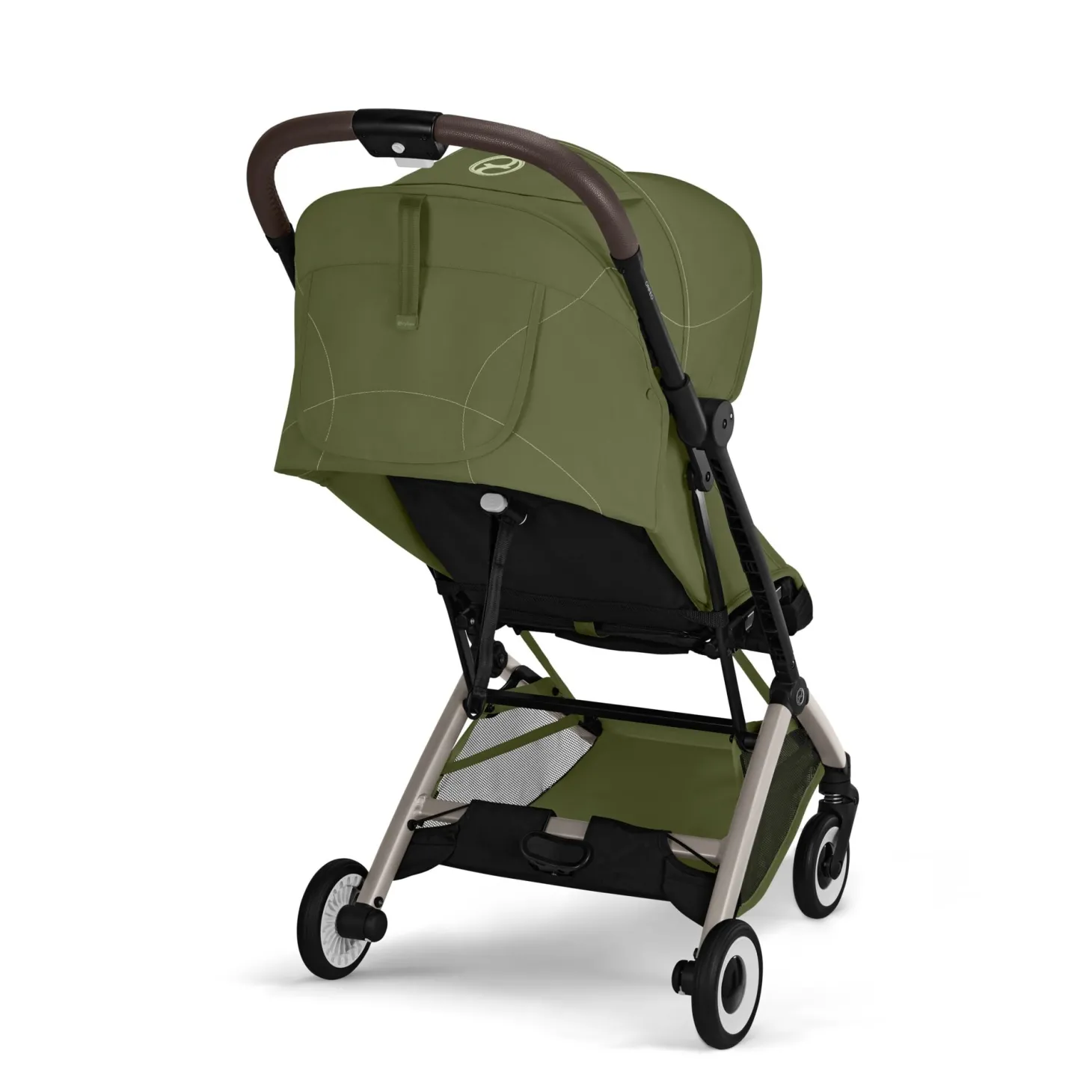 Cybex Poussette Ultra Compacte Orfeo Châssis Taupe - Moss Green