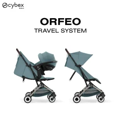 Cybex Poussette Ultra Compacte Orfeo Châssis Taupe - Stormy Blue