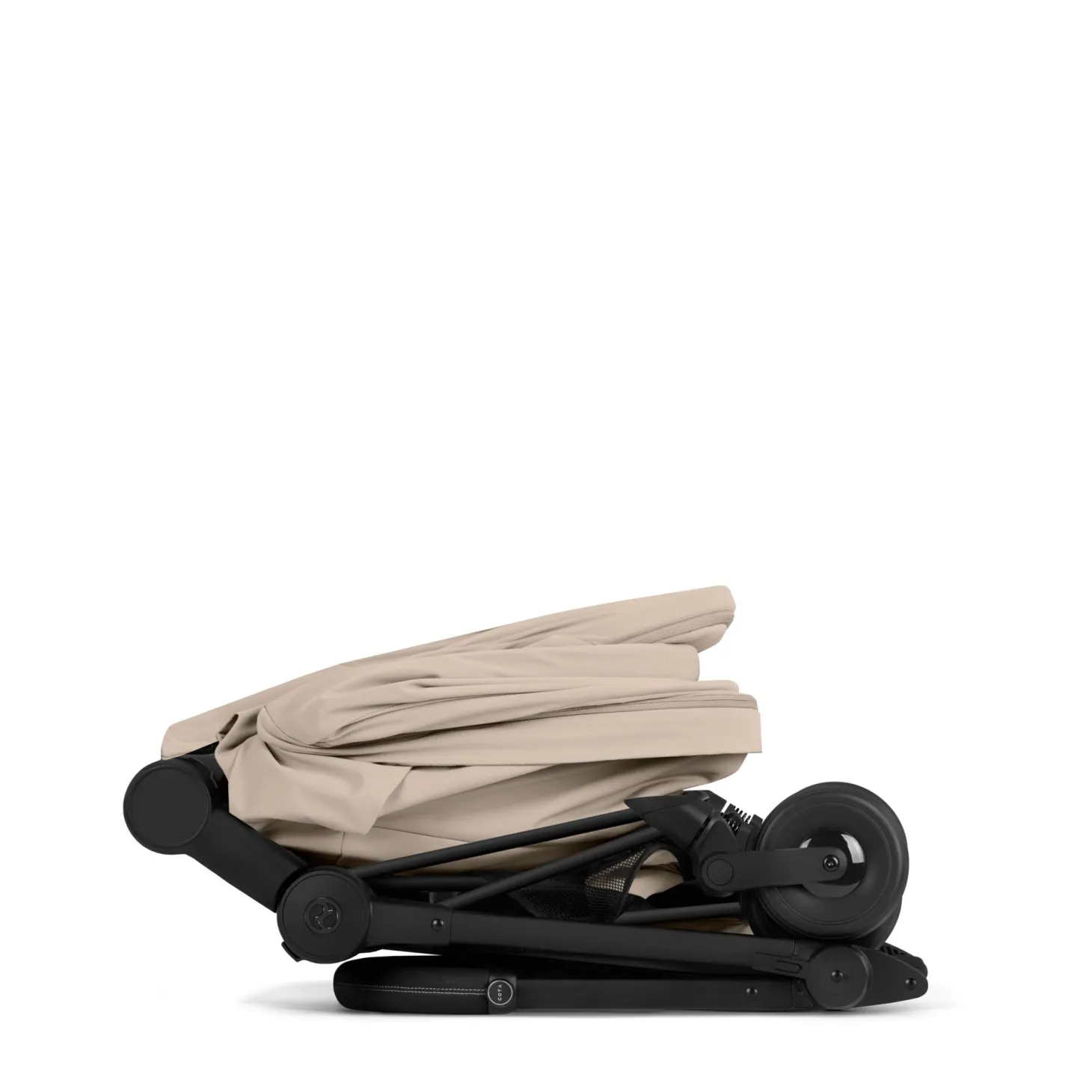 Cybex Poussette ultra-compacte avec nacelle pliable Duo Coya Matt Black / Cozy Beige