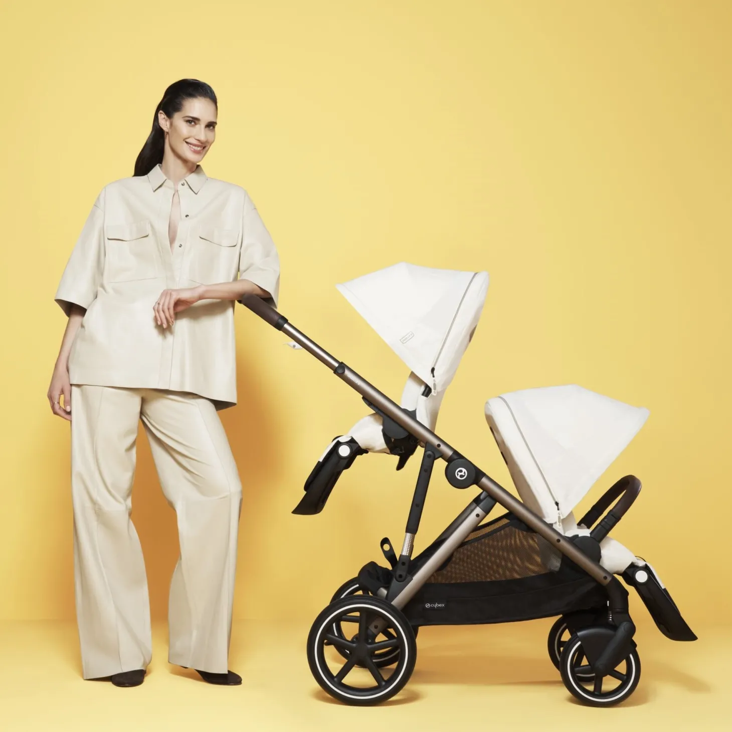 Cybex Second Siège Gazelle S Taupe/Chocolate Brown