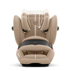 Cybex Siège Auto Pallas G3 tissu Plus avec Bouclier Almond Beige