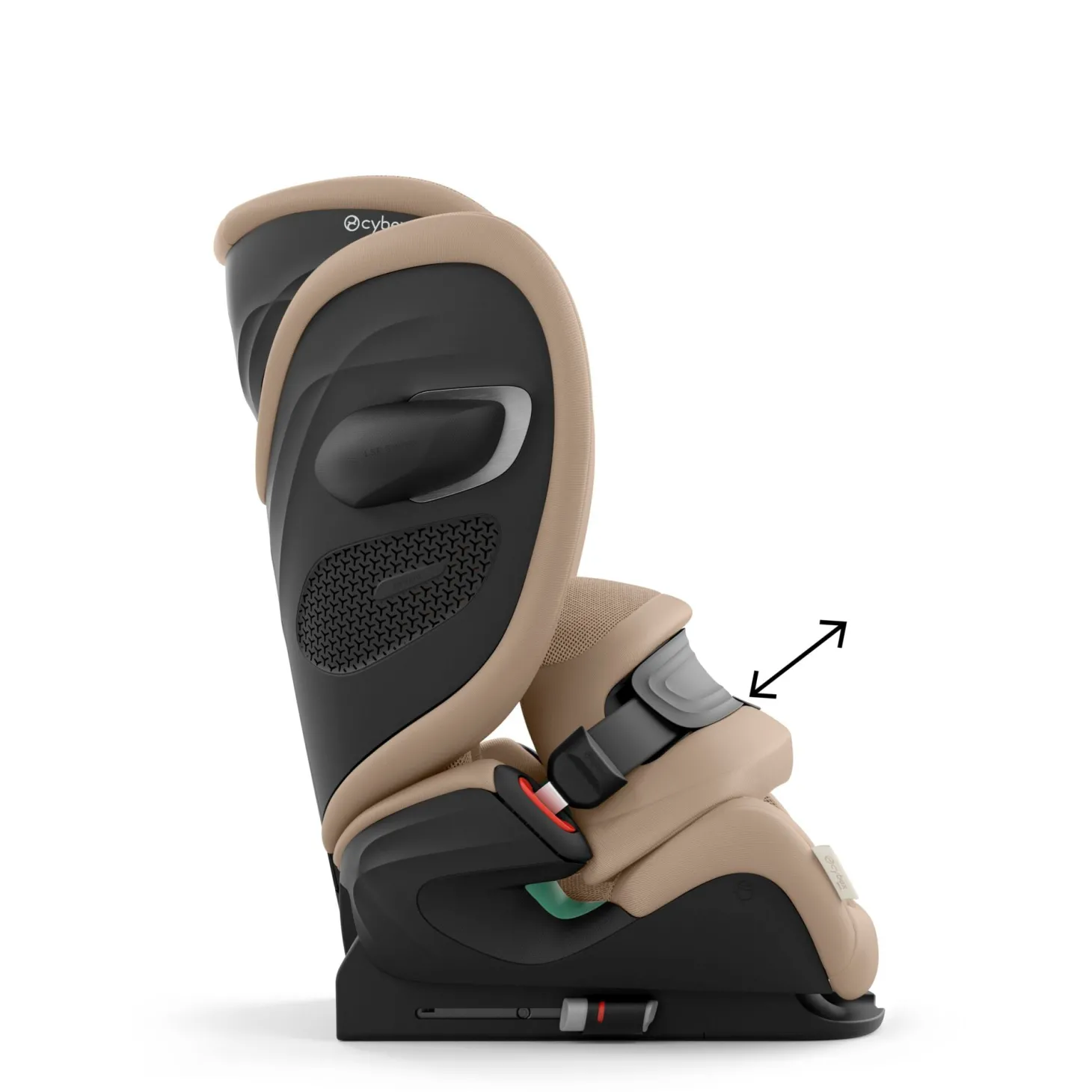 Cybex Siège Auto Pallas G3 tissu Plus avec Bouclier Almond Beige