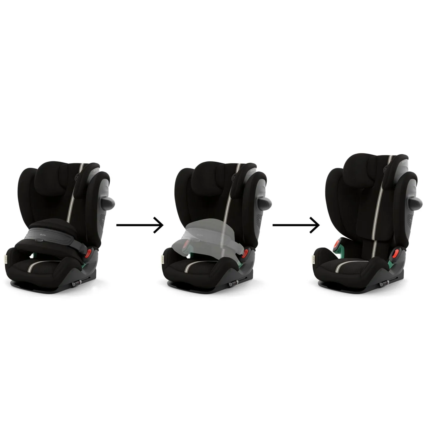 Cybex Siège Auto Pallas G3 tissu Plus avec Bouclier Moon Black