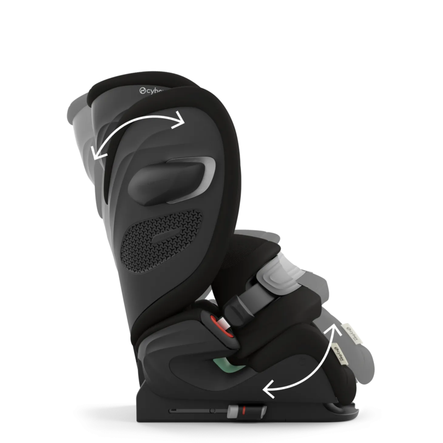 Cybex Siège Auto Pallas G3 tissu Plus avec Bouclier Moon Black