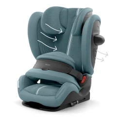 Cybex Siège Auto Pallas G3 tissu Plus avec Bouclier Stormy Blue